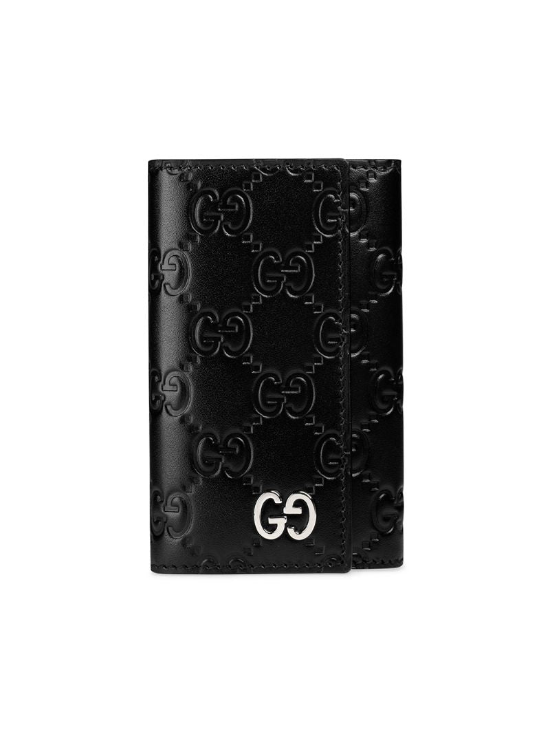 Gucci - GG Supreme key case - men - metal/Leather - One Size - Black