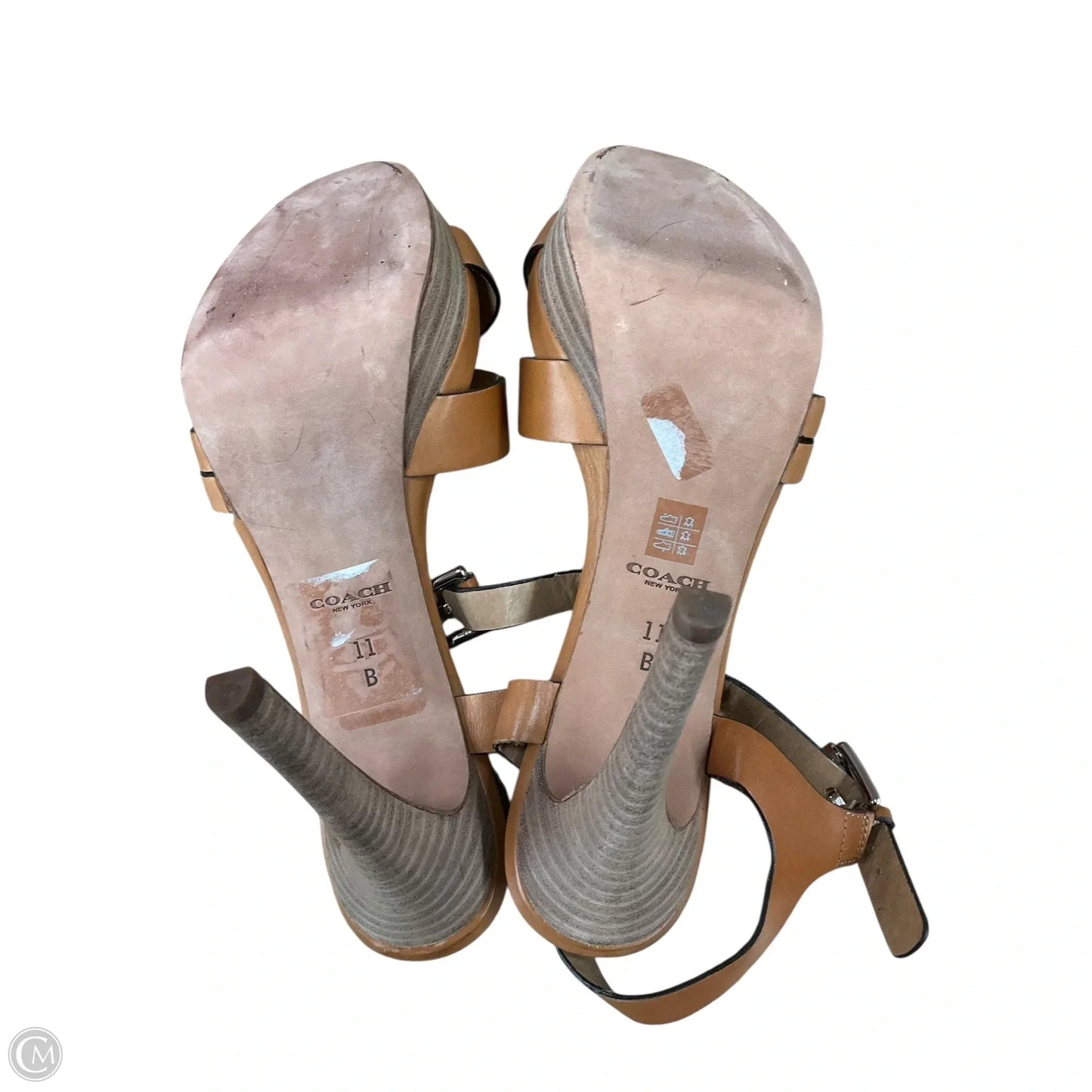 Shoes Designer By Coach In Tan, Size: 11