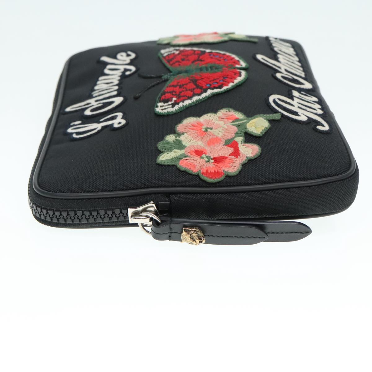 Gucci Clutch Bag Black Canvas Clutch Bag