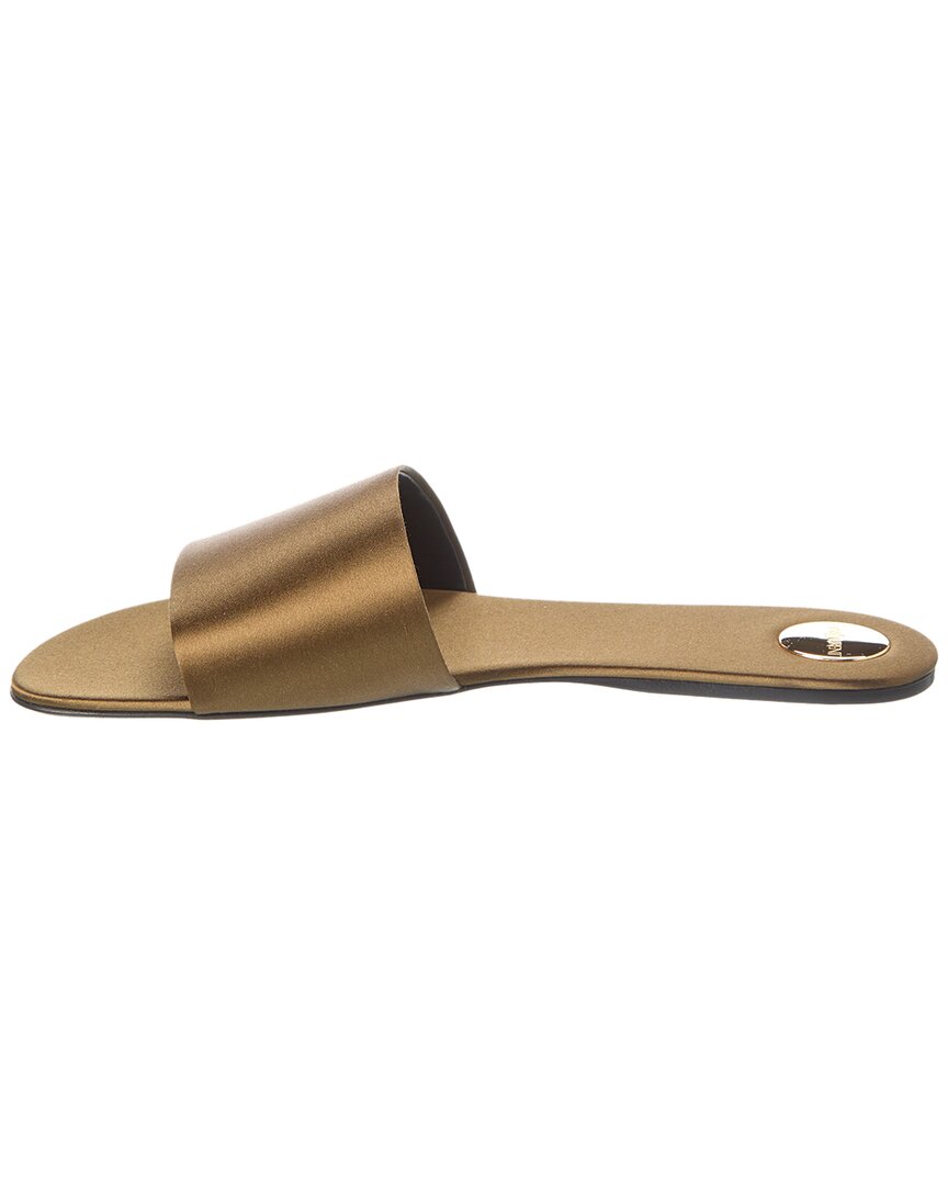 Saint Laurent Carlyle Satin Flat Sandal