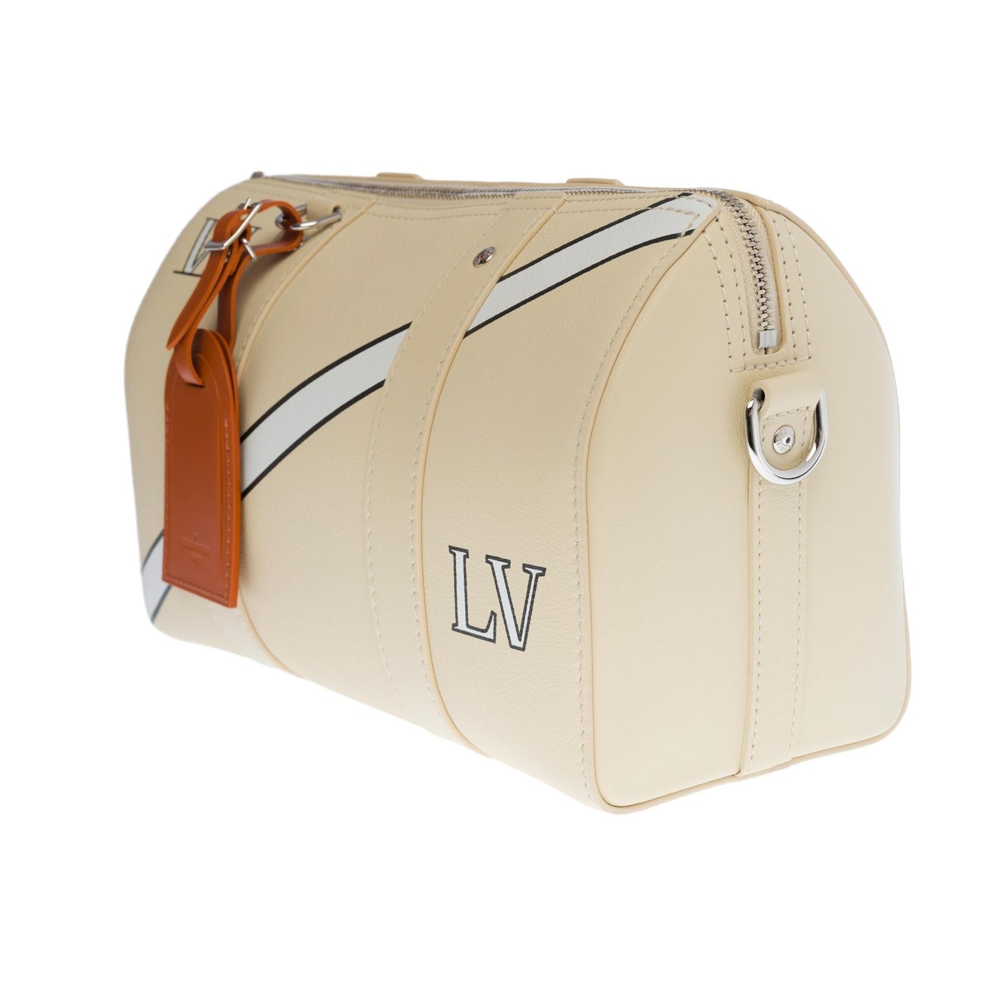 LOUIS VUITTON New- FW 2022 by Virgil Abloh- City Keepall in beige calf leather