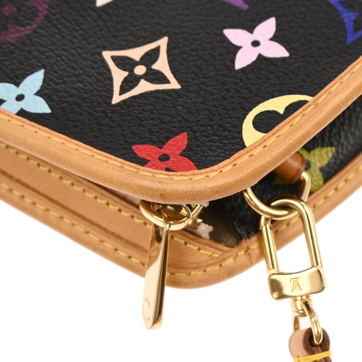 Louis Vuitton 2005 Black Multicolor Shirley Shoulder Bag M40050