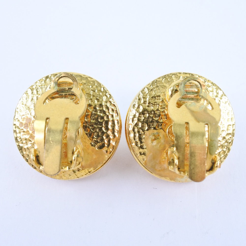 CHANEL Earring Plated Gold, Faux Pearl gold Women Used