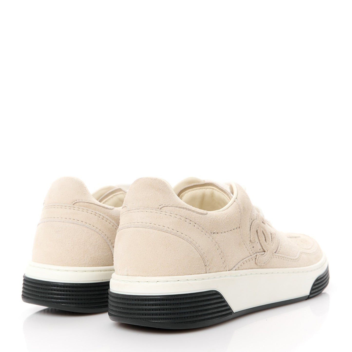 Suede Womens CC Sneakers 36.5 Light Beige