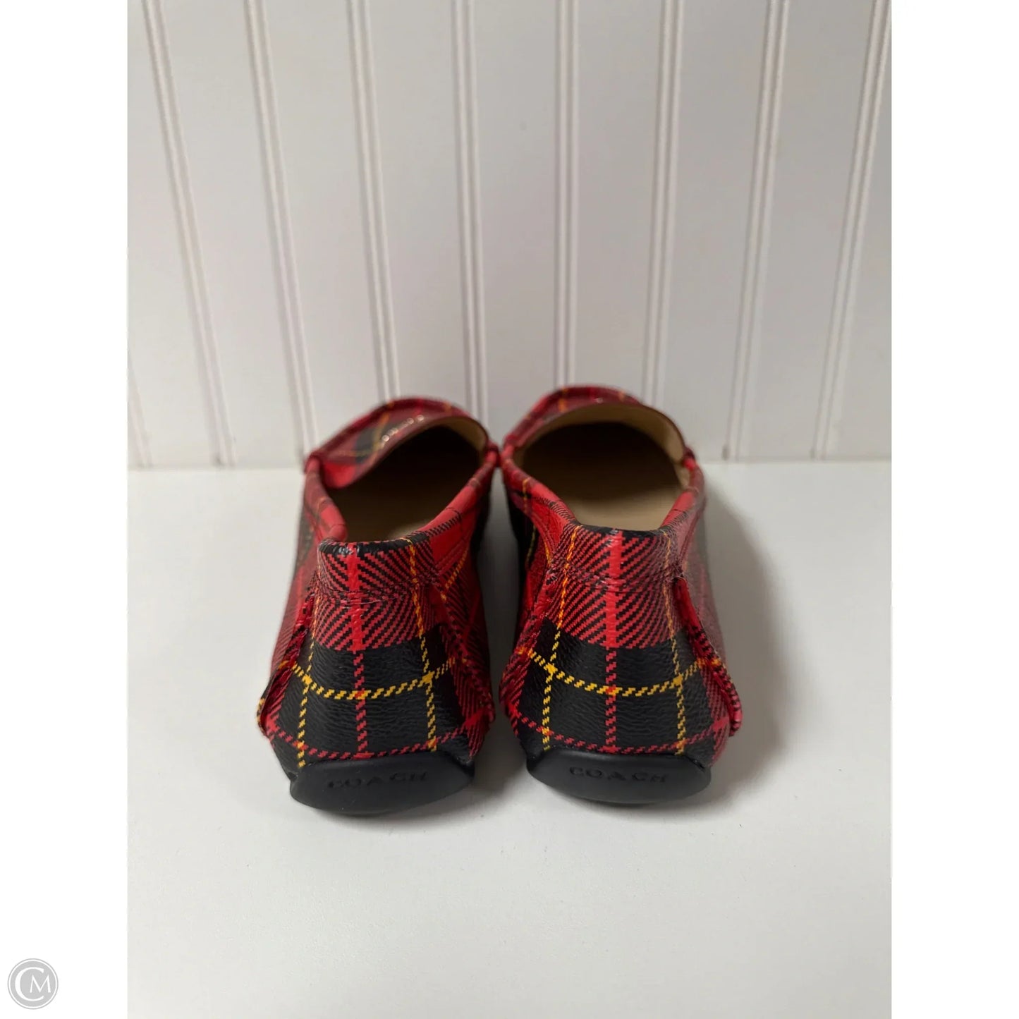 Shoes Designer By Coach In Black & Red, Size: 8.5