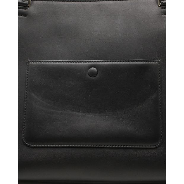 Celine Python & Black Leather Edge Shoulder Bag