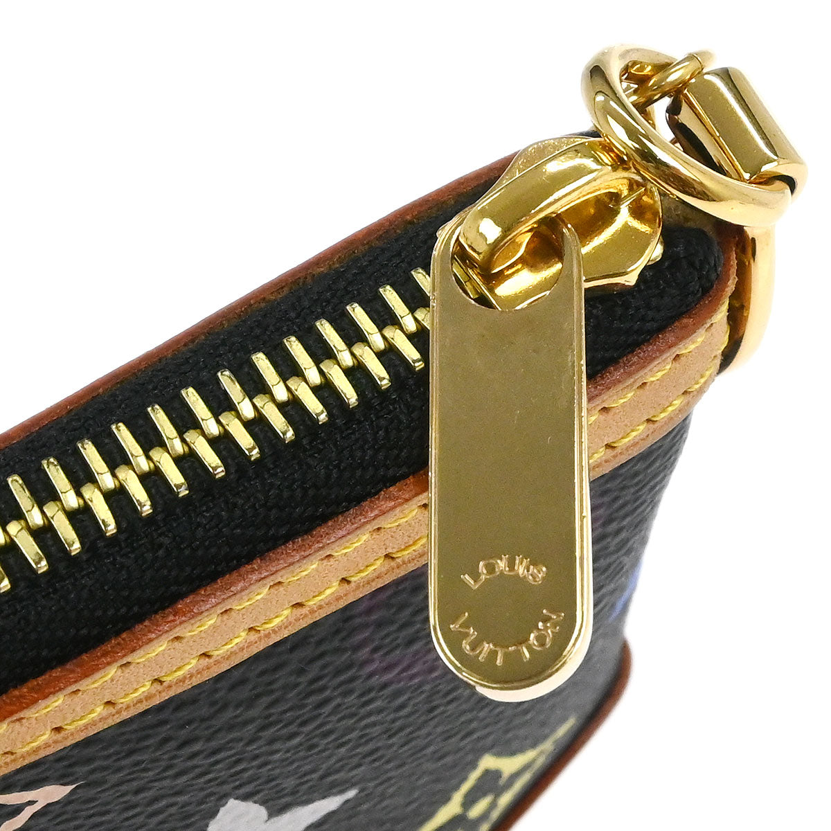 Louis Vuitton 2008 Black Multicolor Pochette Milla MM Handbag M60097