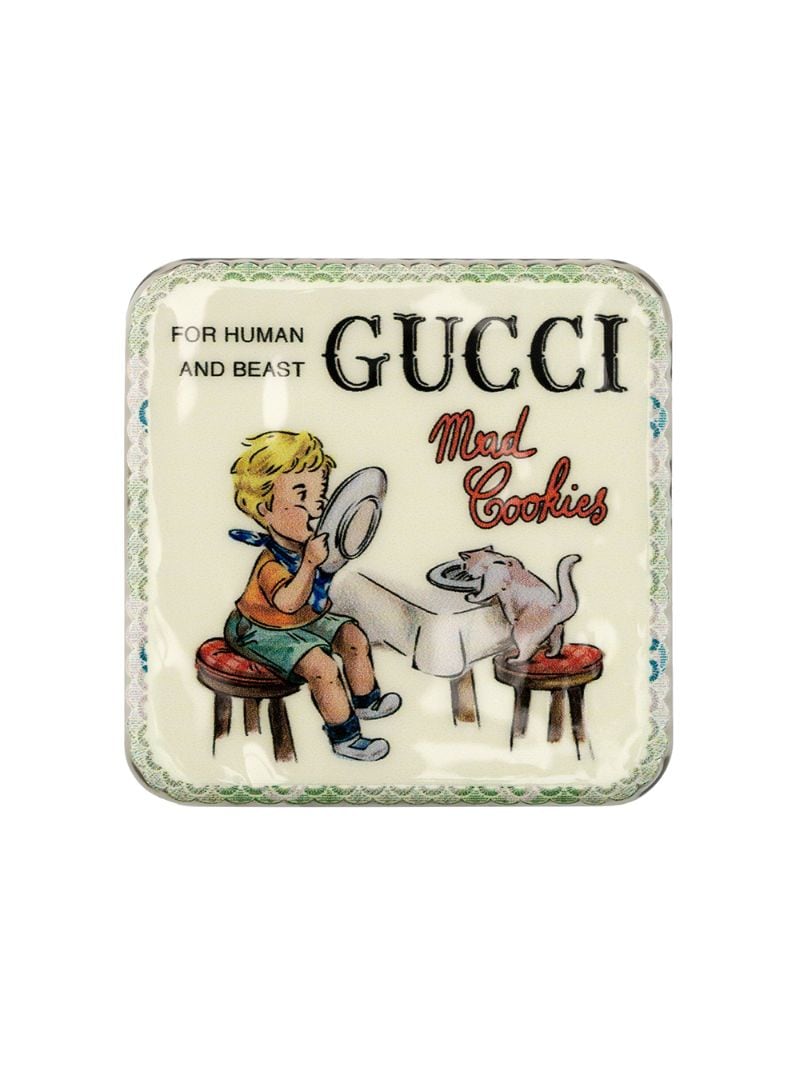 Gucci - Mad Cookies brooch - men - Paper/Enamel/metal - One Size - White