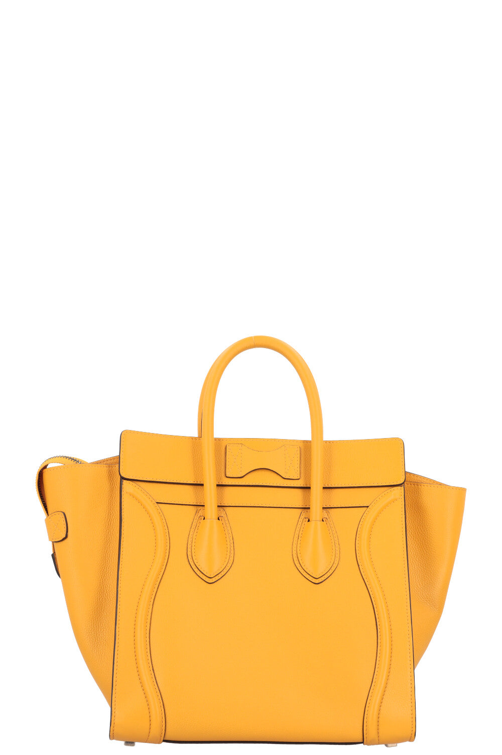 CÉLINE Mini Luggage Bag Leather Yellow