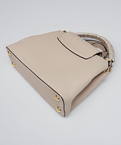 LV Capucines BB Taurillon Leather Python Galet Gray