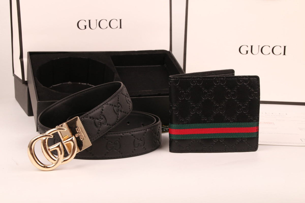 Gucci Belt and Wallet Set
