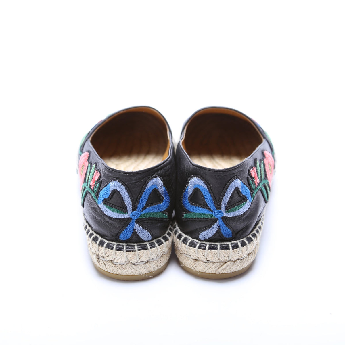Gucci Flower Embroidered Espadrilles Size 39.5
