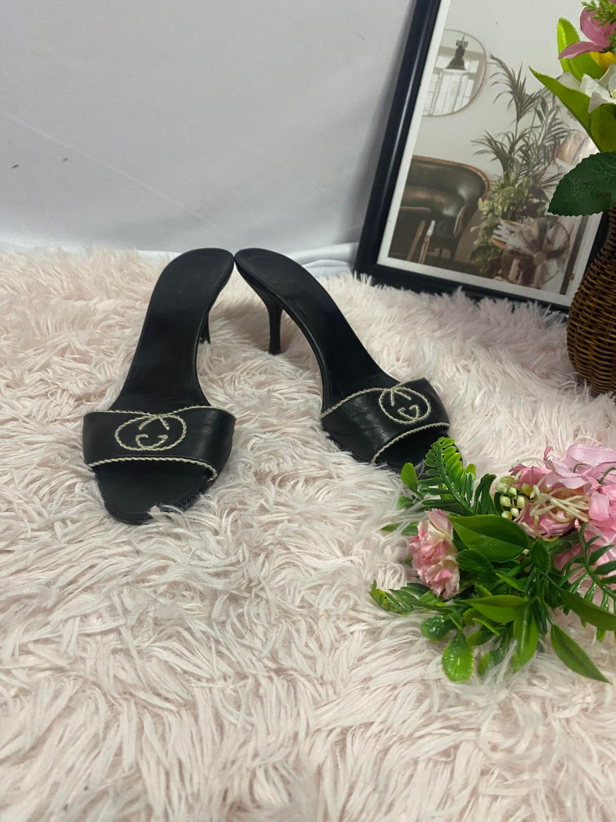 Gucci GG Symbol Women's Slingback Heels Pumps 12345 67362742