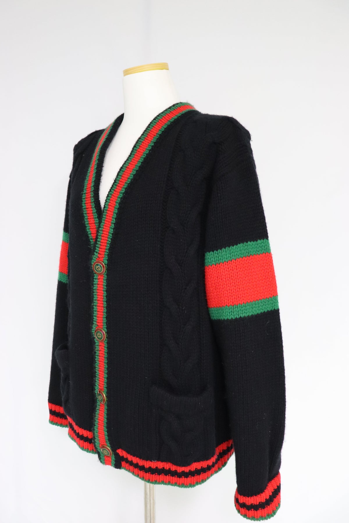 Gucci Oversized Cable Knit Cardigan 71814738