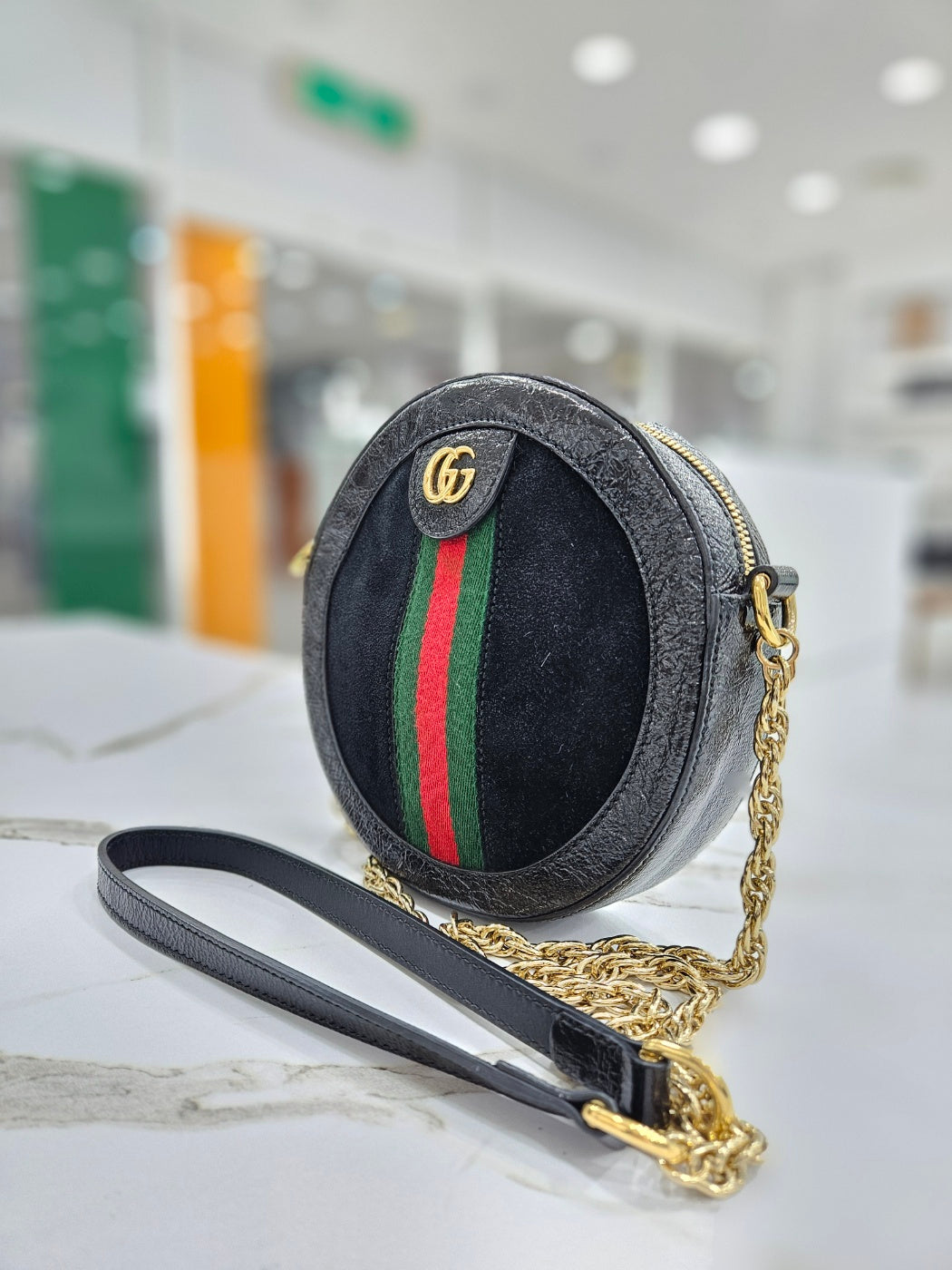 Gucci Ophidia Mini GG Round Shoulder Bag 550618 75474791