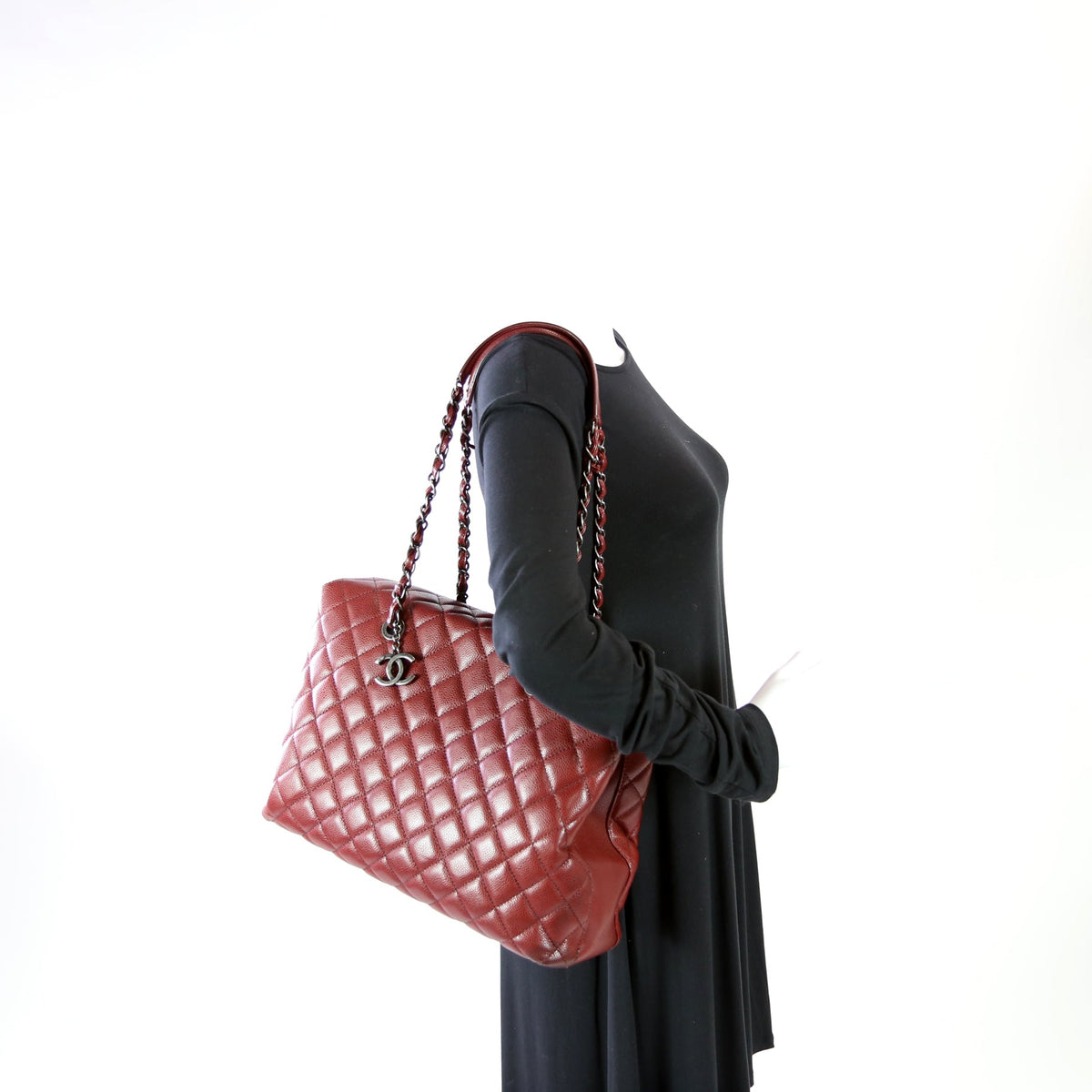 City Shopping Tote Large Caviar 21M