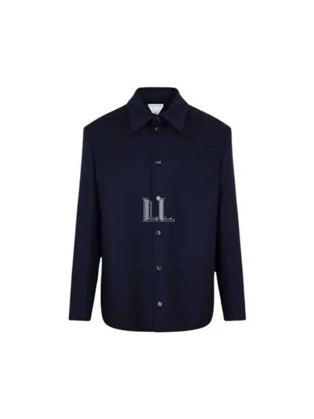 Luxury Bottega Veneta Wool Jacket Navy