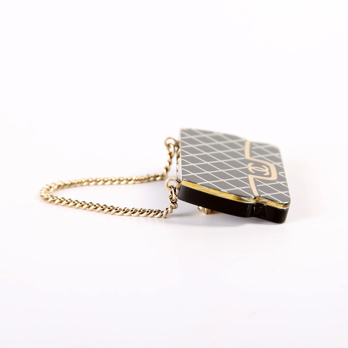 Resin Flap Bag Brooch