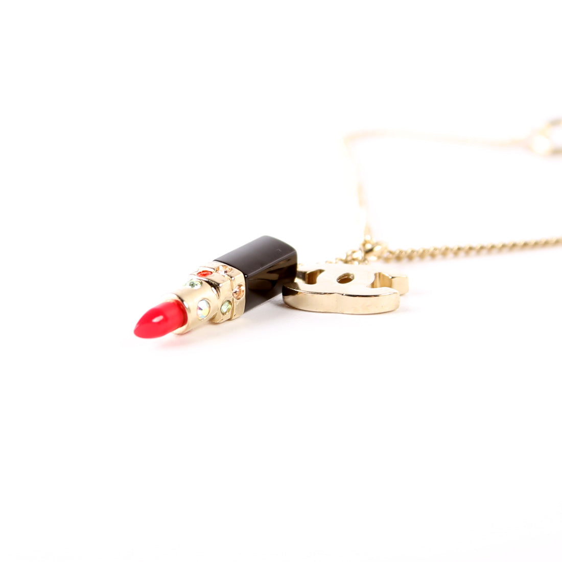 Chanel CC Lipstick Pendant Bracelet