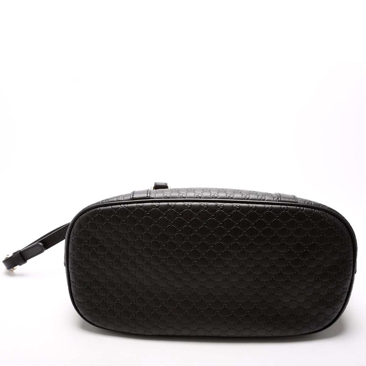 449663 Guccissima Dome Bag Medium Black