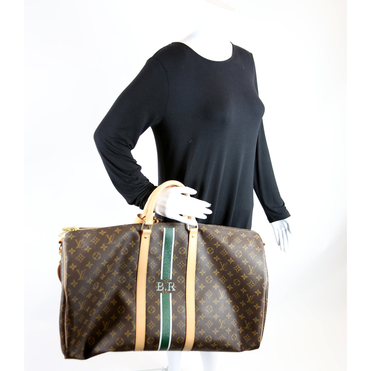 Keepall 55 My Lv Heritage Monogram With Strap