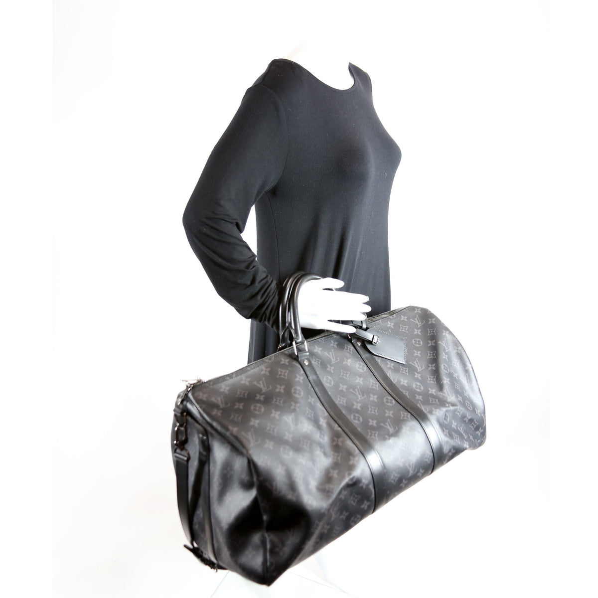 Keepall 55 Eclipse Bandouliere Black