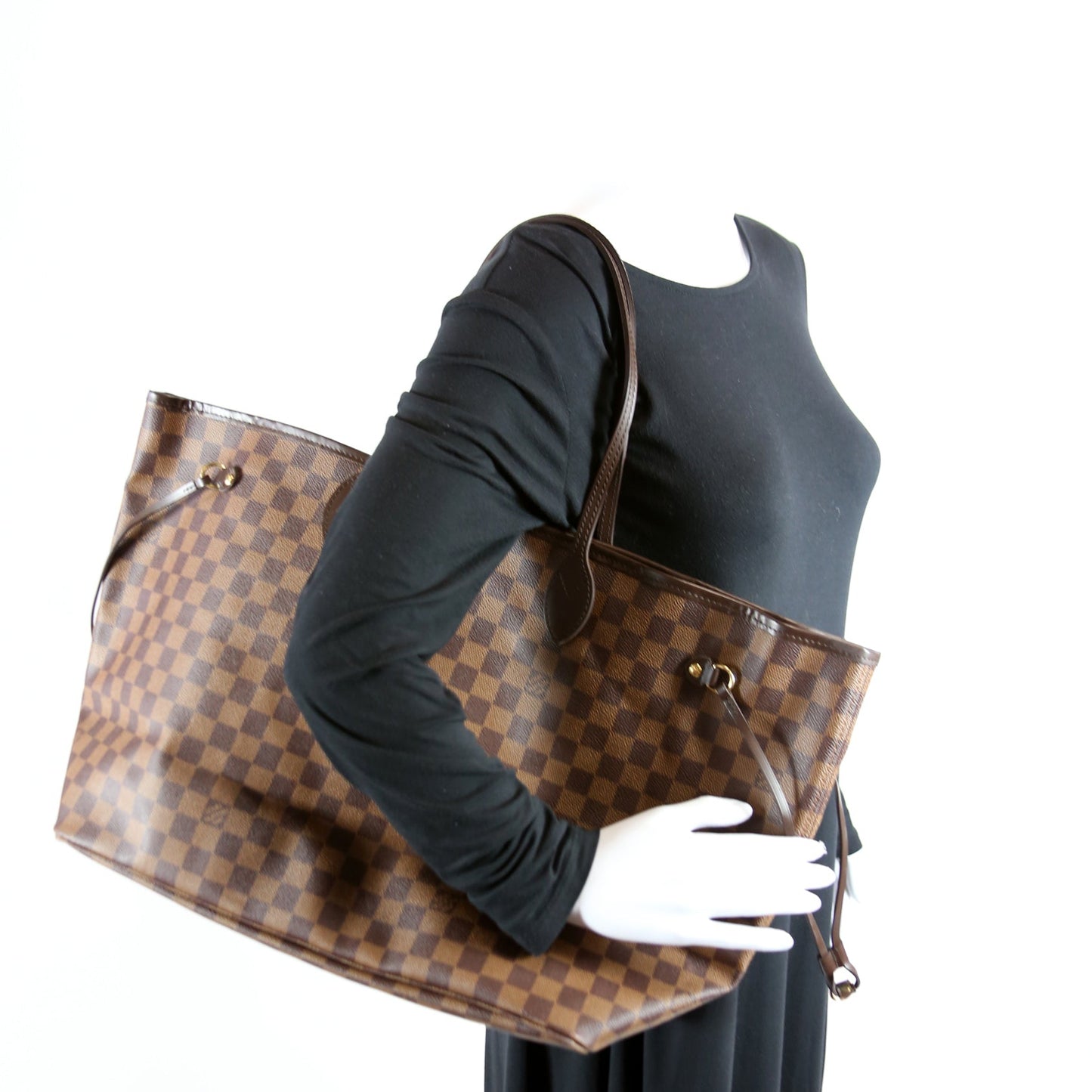 Neverfull with Wallet GM Damier Ebene