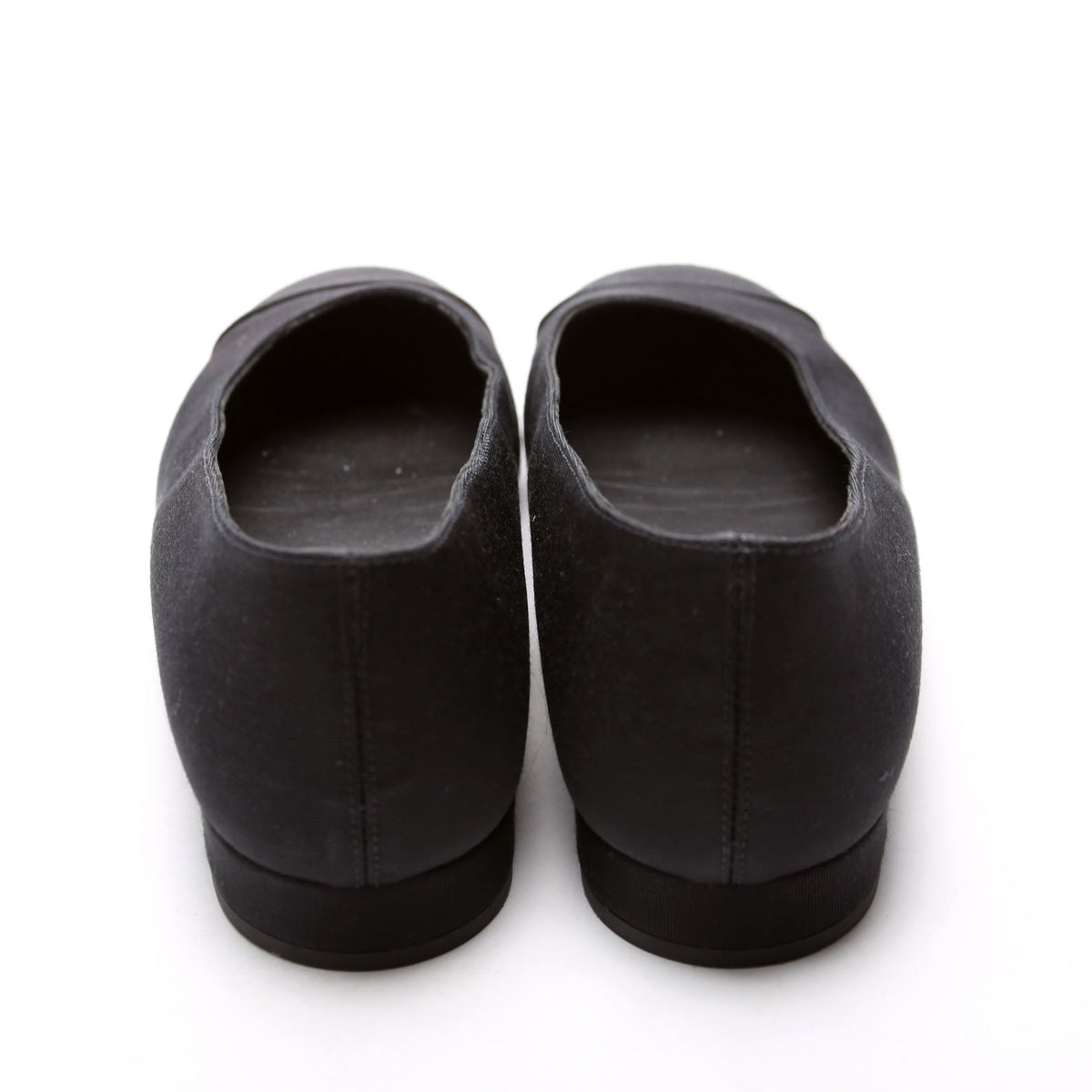 Chanel Cap Toe Uniform Ballet Flats Size 39 Black