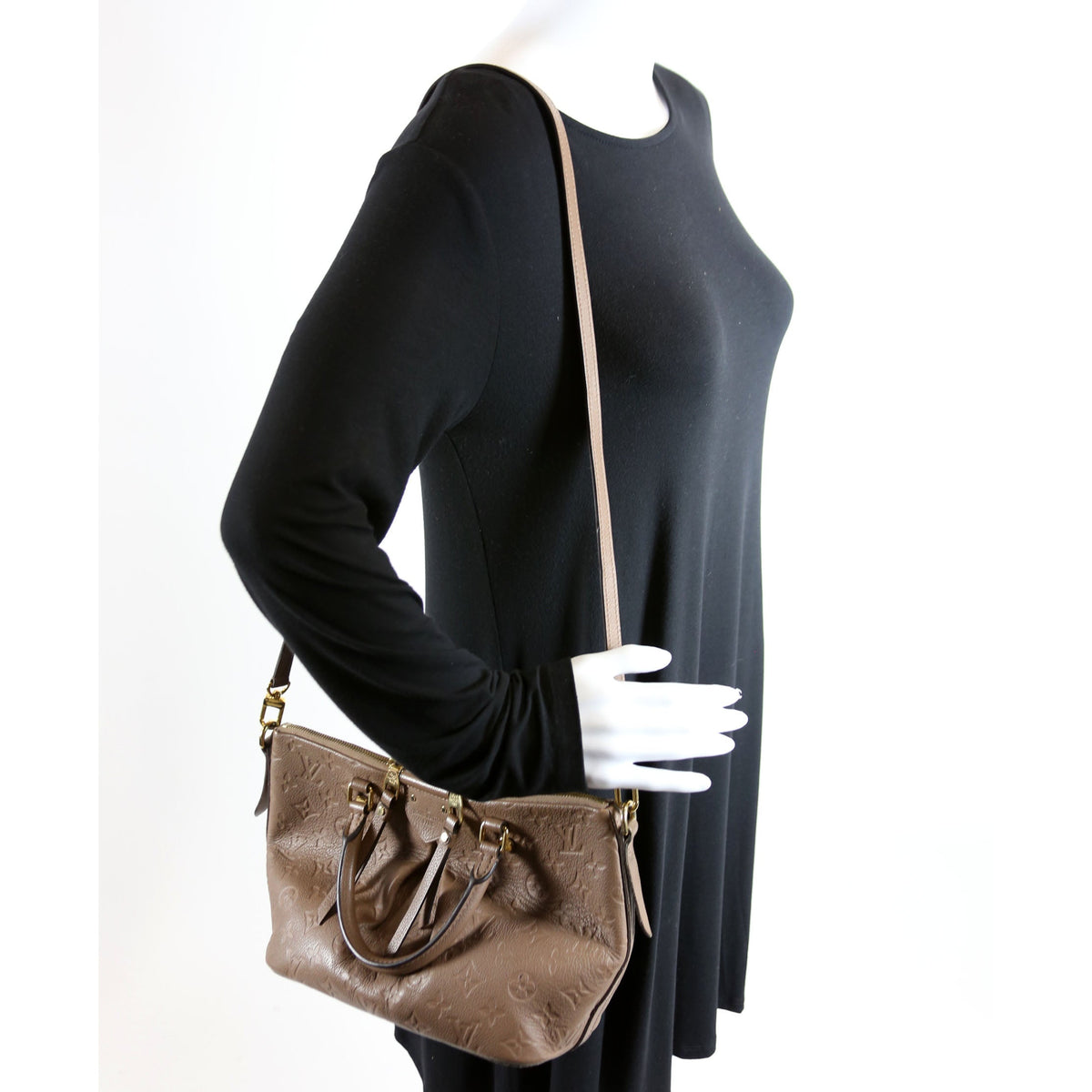 Mazarine PM Empreinte Taupe