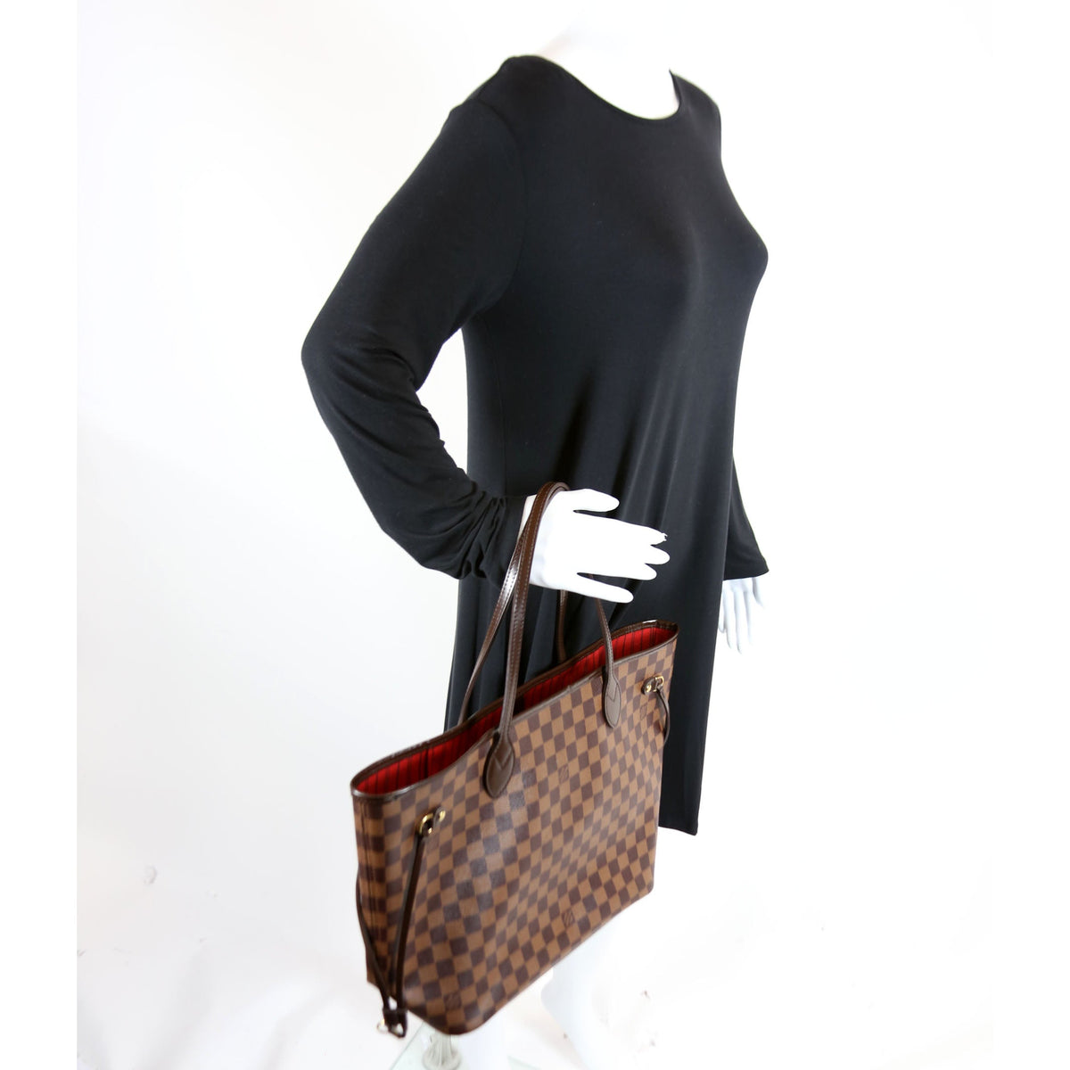Louis-Vuitton Neverfull MM Damier Ebene