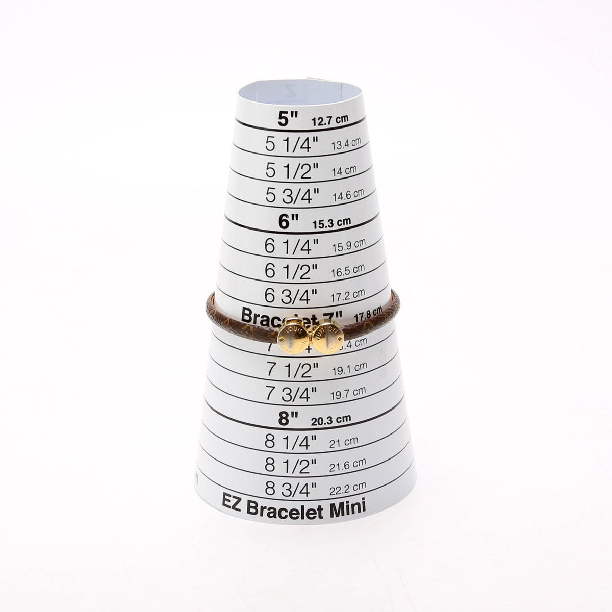 Louis-Vuitton Historic Mini Monogram Bracelet Size