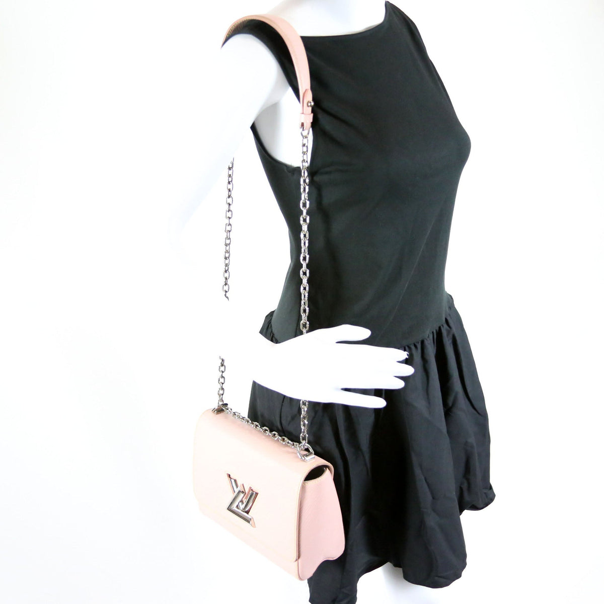 Louis-Vuitton Twist MM Epi Pink