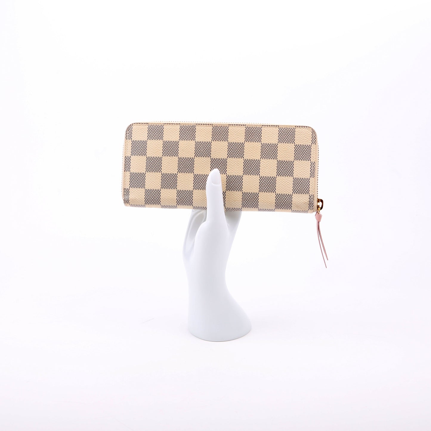 Louis-Vuitton Clemence Wallet Damier Azur Pink