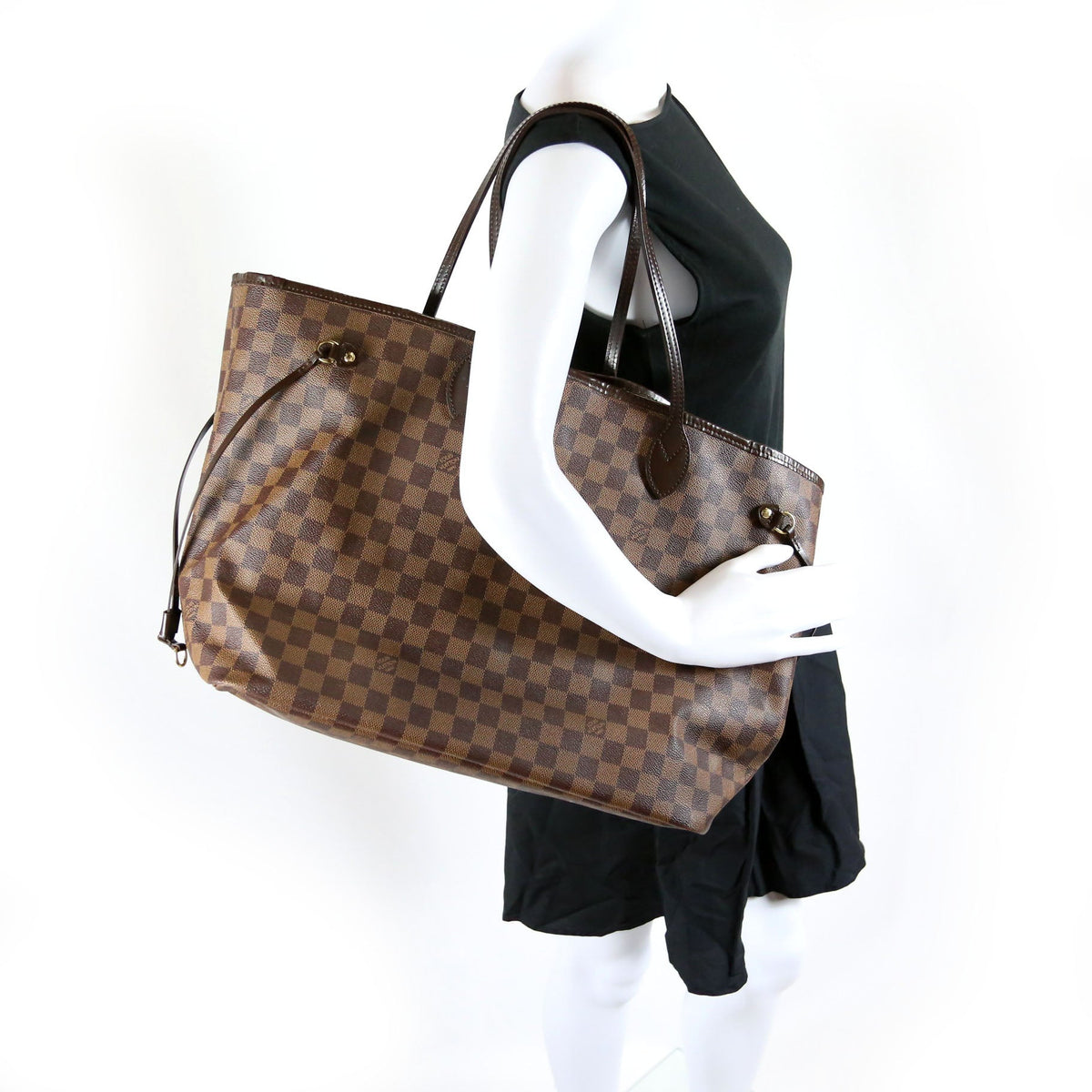 Louis-Vuitton Neverfull GM Damier Ebene Red