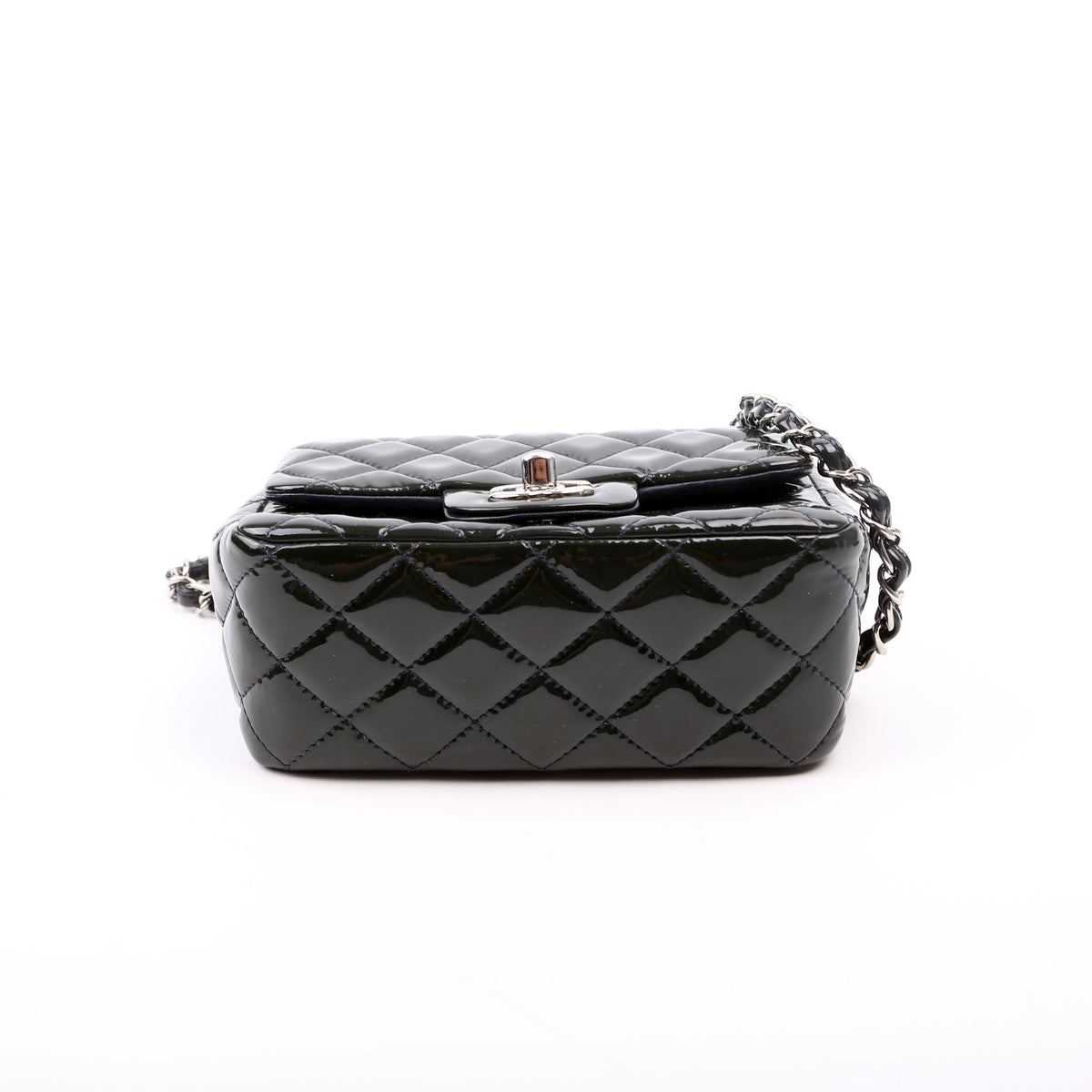 Chanel Classic Flap Mini Square Patent 19M Green
