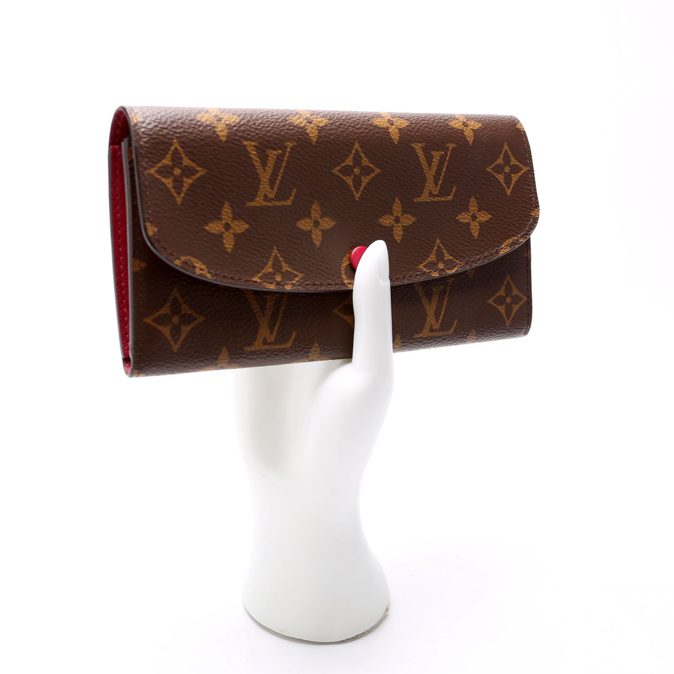 Louis-Vuitton Emilie Wallet Monogram Newer Berry