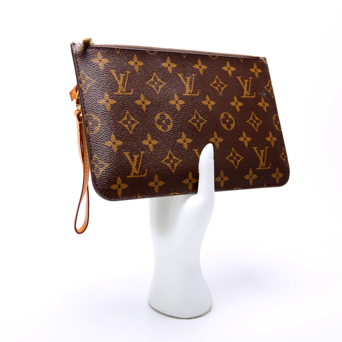 Louis-Vuitton Pochette Only Monogram Neverfull Beige