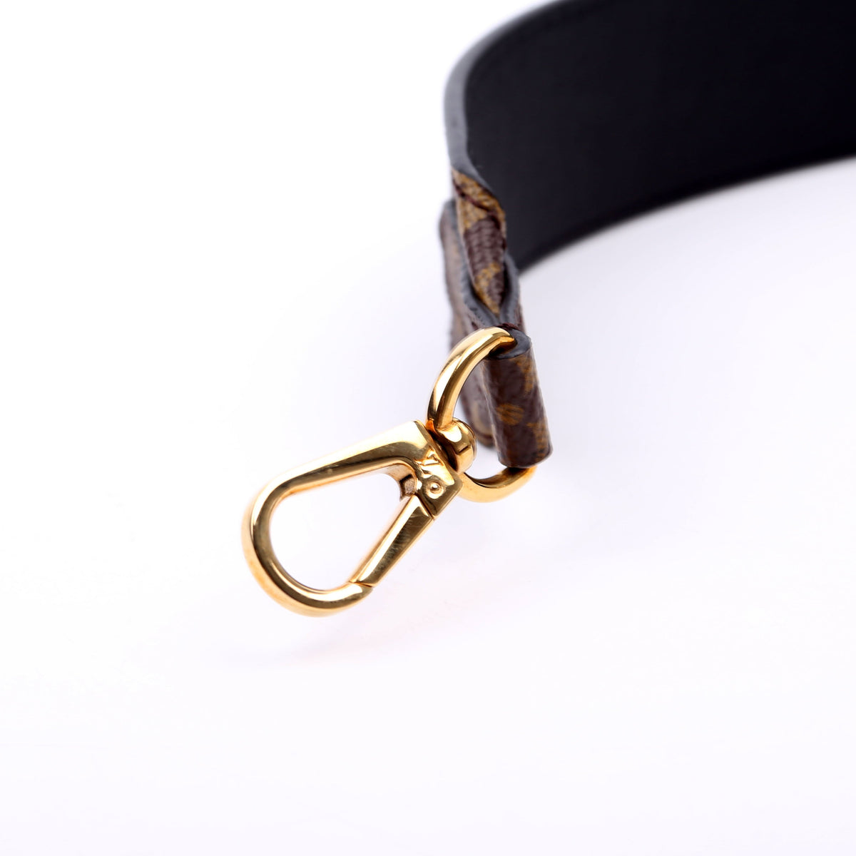 Louis-Vuitton Bandouliere Monogram/Leather Strap Black