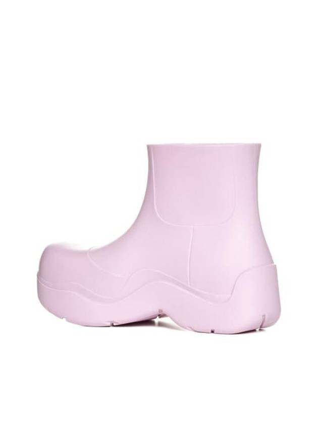 Luxury Bottega Veneta Puddle Rubber Ankle Rain Boots Pink