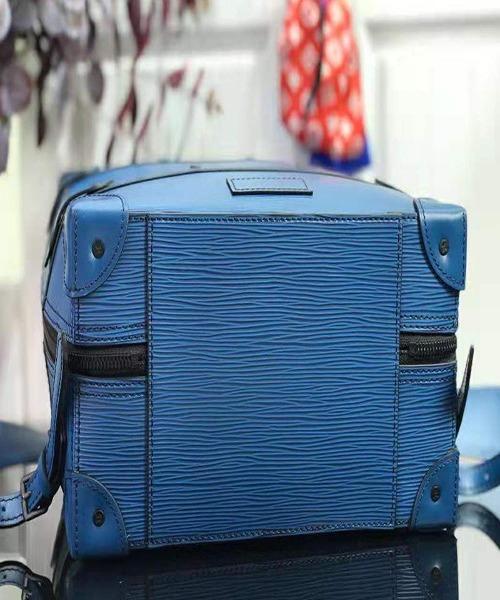 LV Soft Trunk Backpack PM Epi Leather Blue