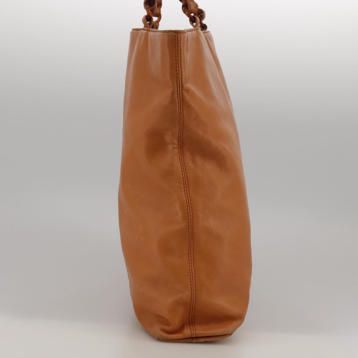 Chanel Style Brown Leather Tote