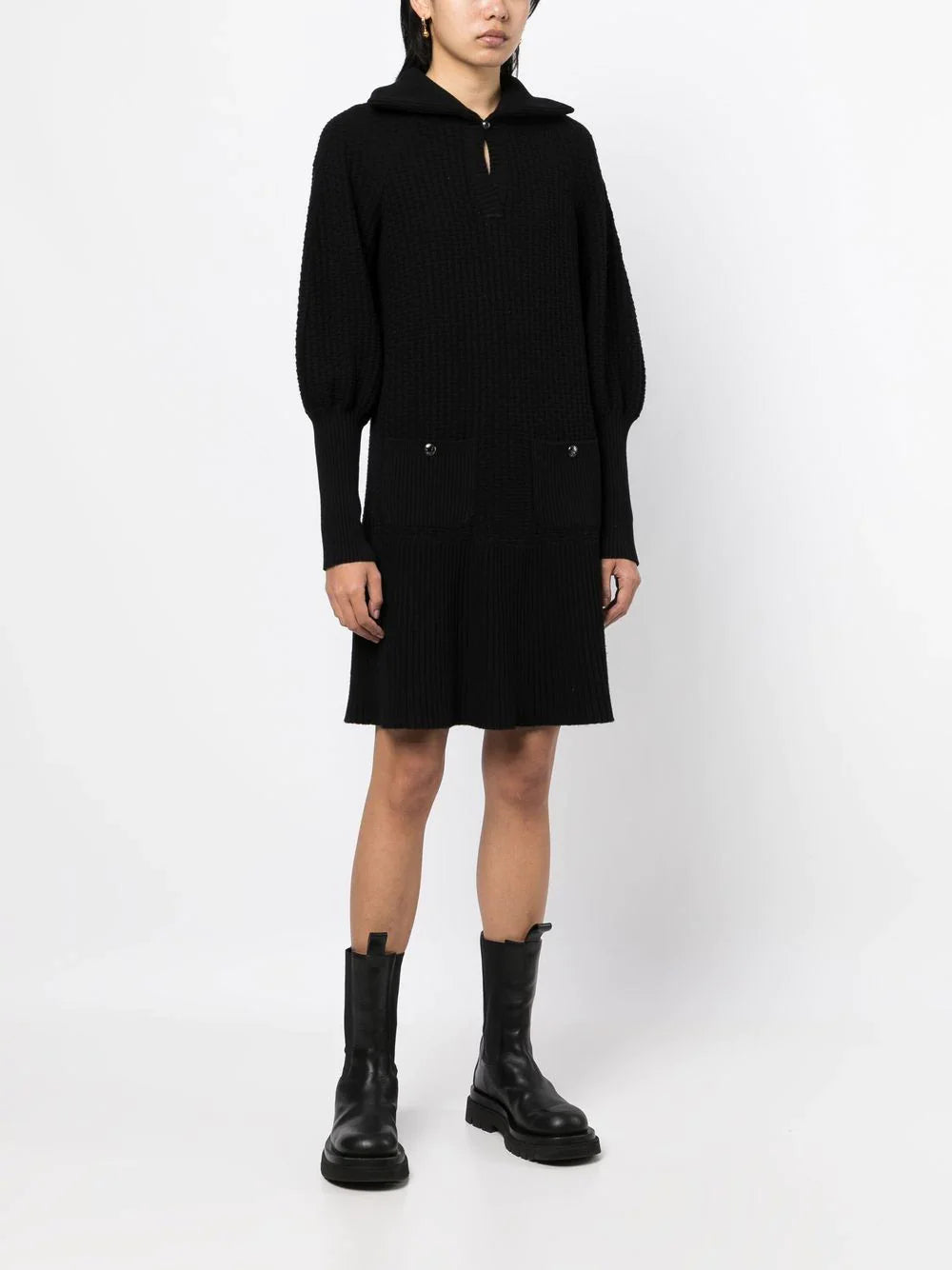Knit Collared Dress