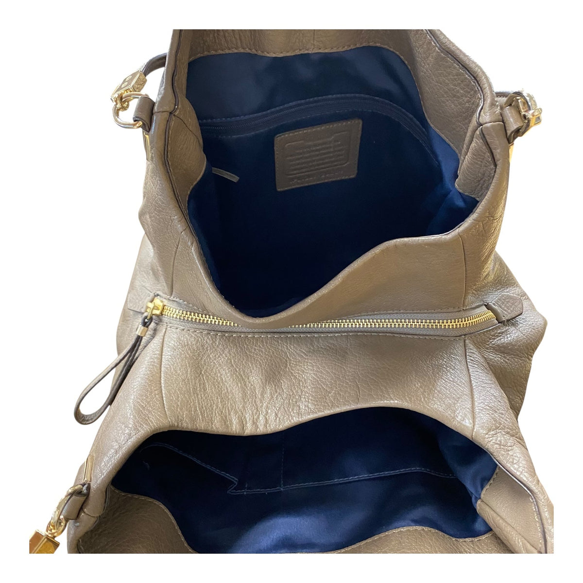 Handbag Designer By Coach In Beige, Size:Medium