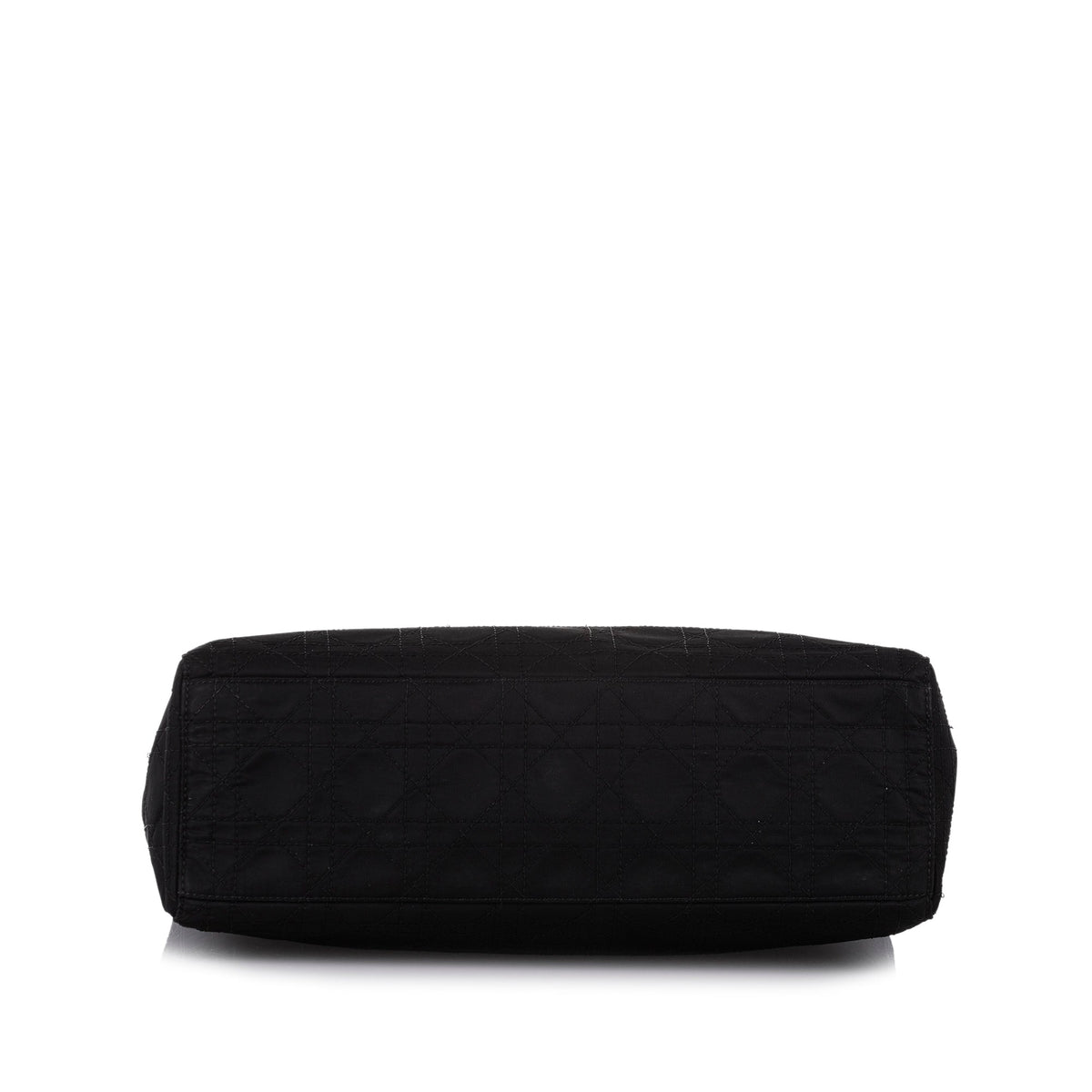 Cannage Lady Dior Nylon Handbag Black