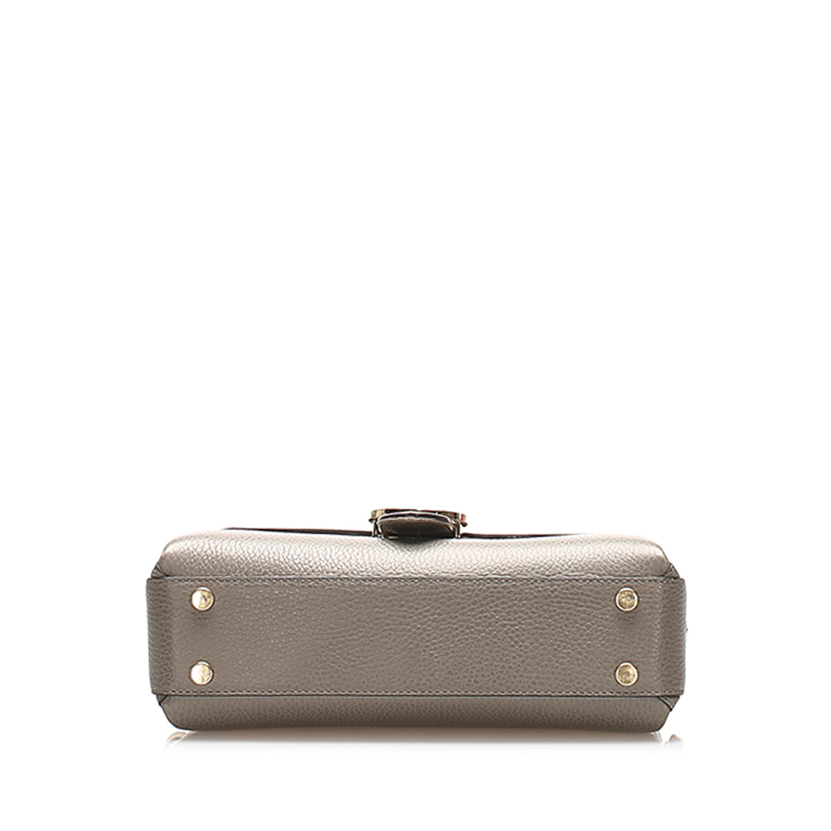 Gucci Leather Satchel Gray