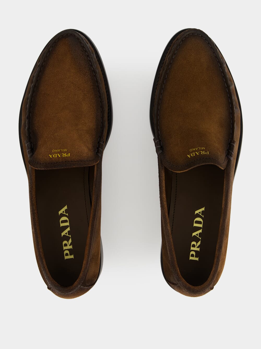 Cocoa Suede Leather Loafers
