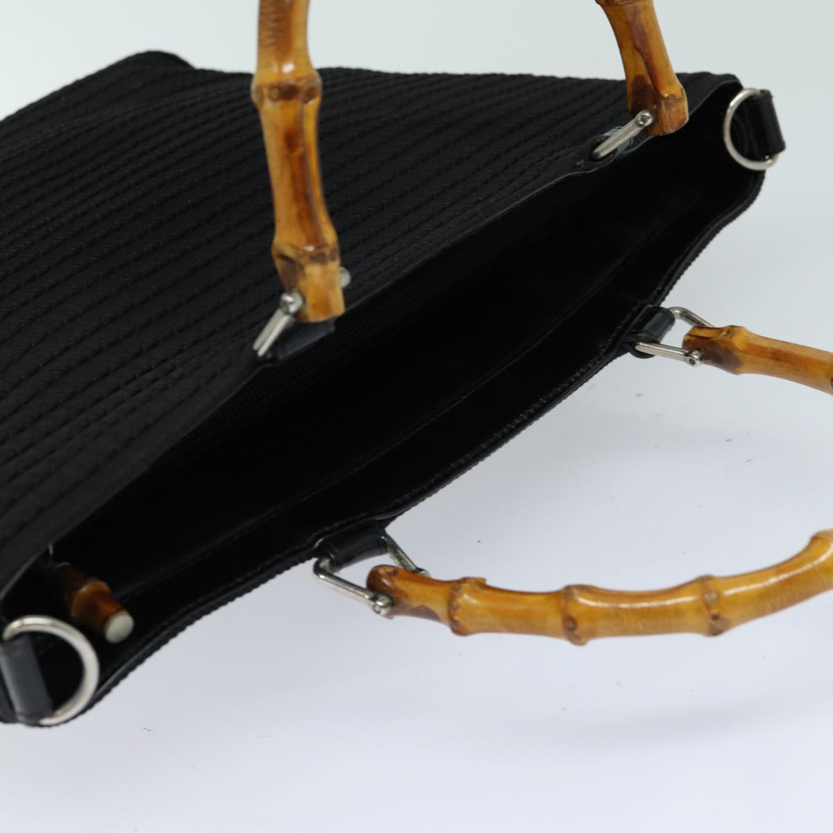Gucci Bamboo Black Synthetic Handbag