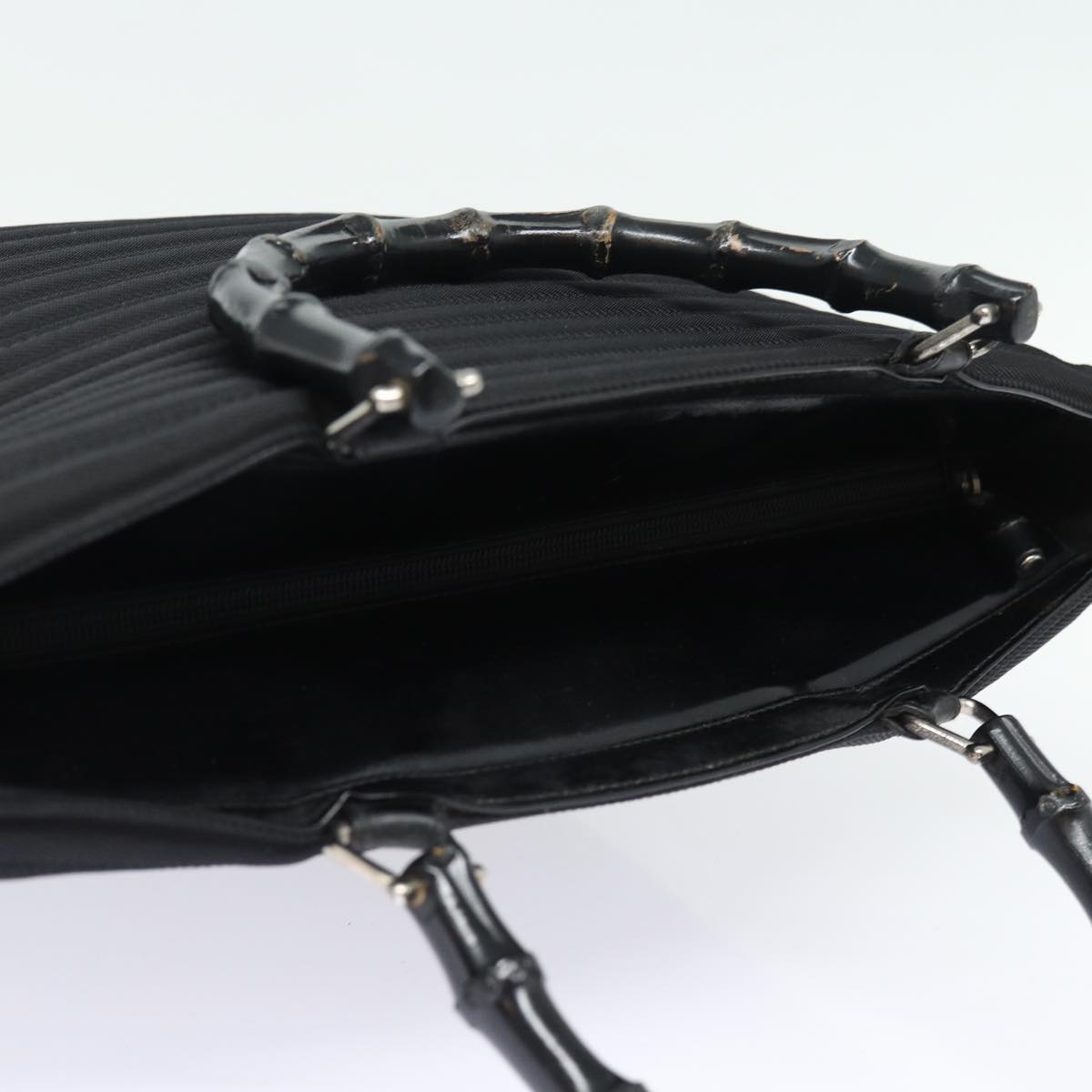 Gucci Bamboo Black Synthetic Handbag