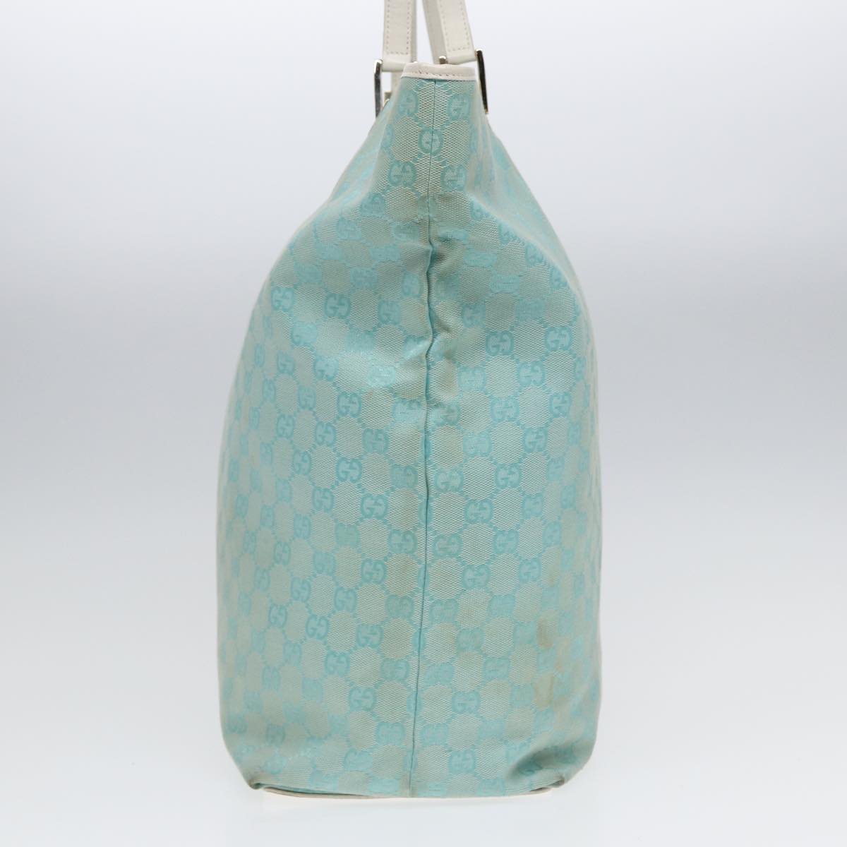 Gucci Gg Canvas Blue Canvas Tote Bag