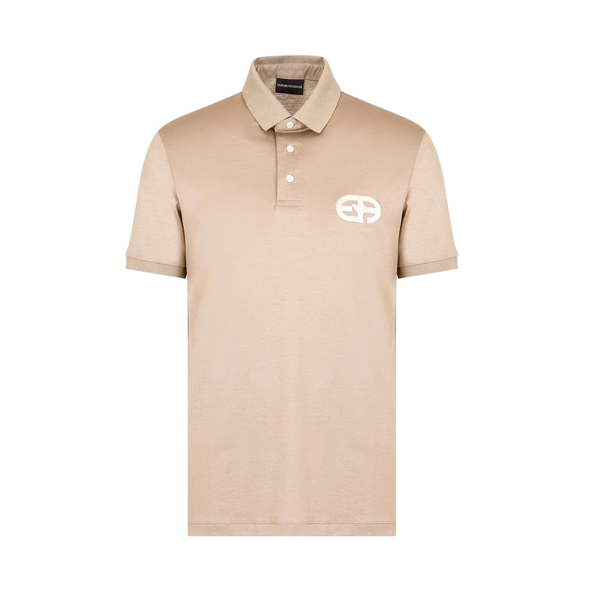 Lyocell-Blend Jersey Polo Shirt With Embossed Ea Logo Embroidery